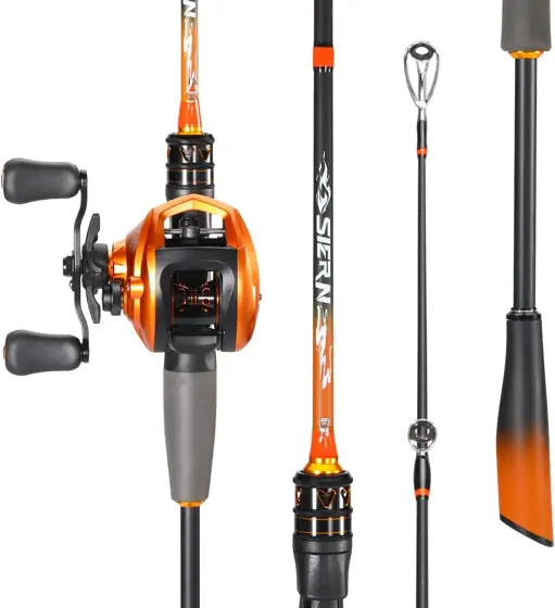 Sougayilang Baitcaster Combo IM6 Graphite… — Photo 1