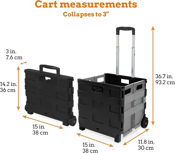 Inspired Living Slim Rolling Collapsible… — Photo 2