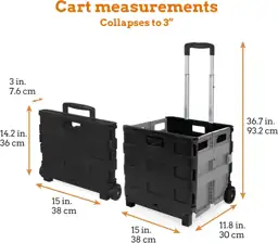 Inspired Living Slim Rolling Collapsible… — Photo 2