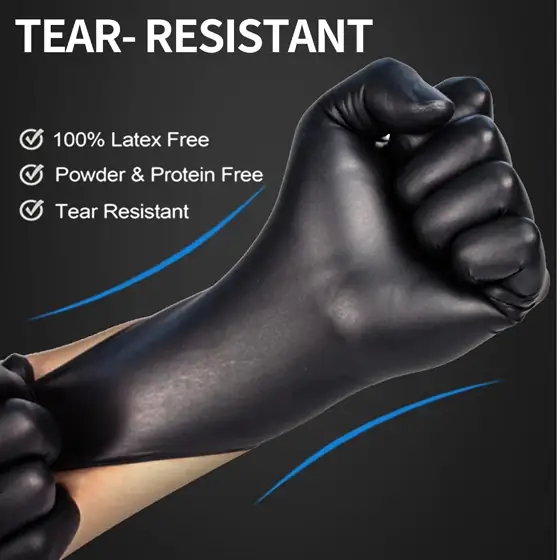 Intco Basic Medical BLACK Nitrile… — Photo 2