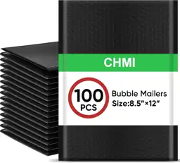 CHMI Black Bubble Mailers 8.5… — Photo 1