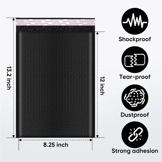 CHMI Black Bubble Mailers 8.5… — Photo 2