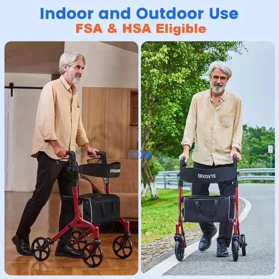 Folding Walker with Seat, Rollator… — Photo 2