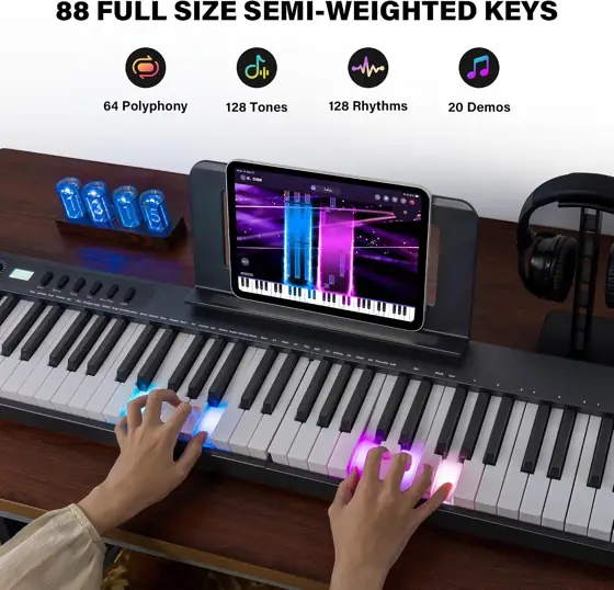 Foldable Piano Keyboard 88 Keys… — Photo 2