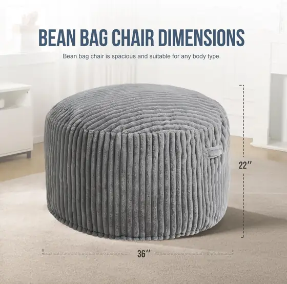 Hobestluk Adult Bean Bag Chair… — Photo 2