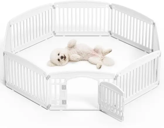 DUMOS Plastic Dog Playpen, 8… — Photo 1