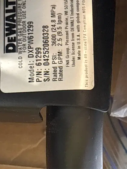 DEWALT 3600 PSI 2.5 GPM… — Photo 8