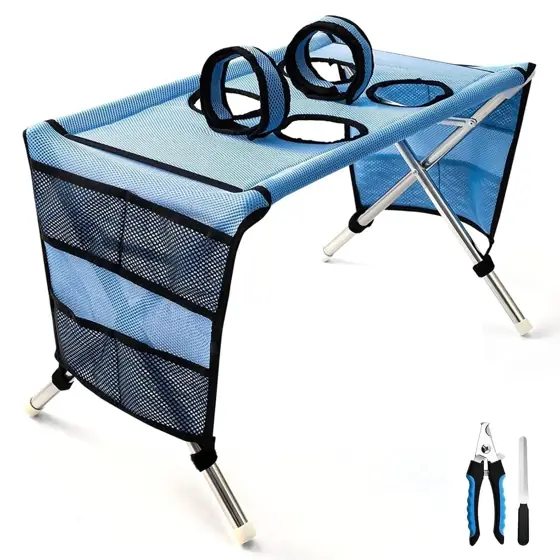 Foldable Grooming Hammock with Stand… — Photo 1