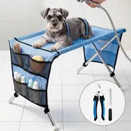 Foldable Grooming Hammock with Stand… — Photo 2