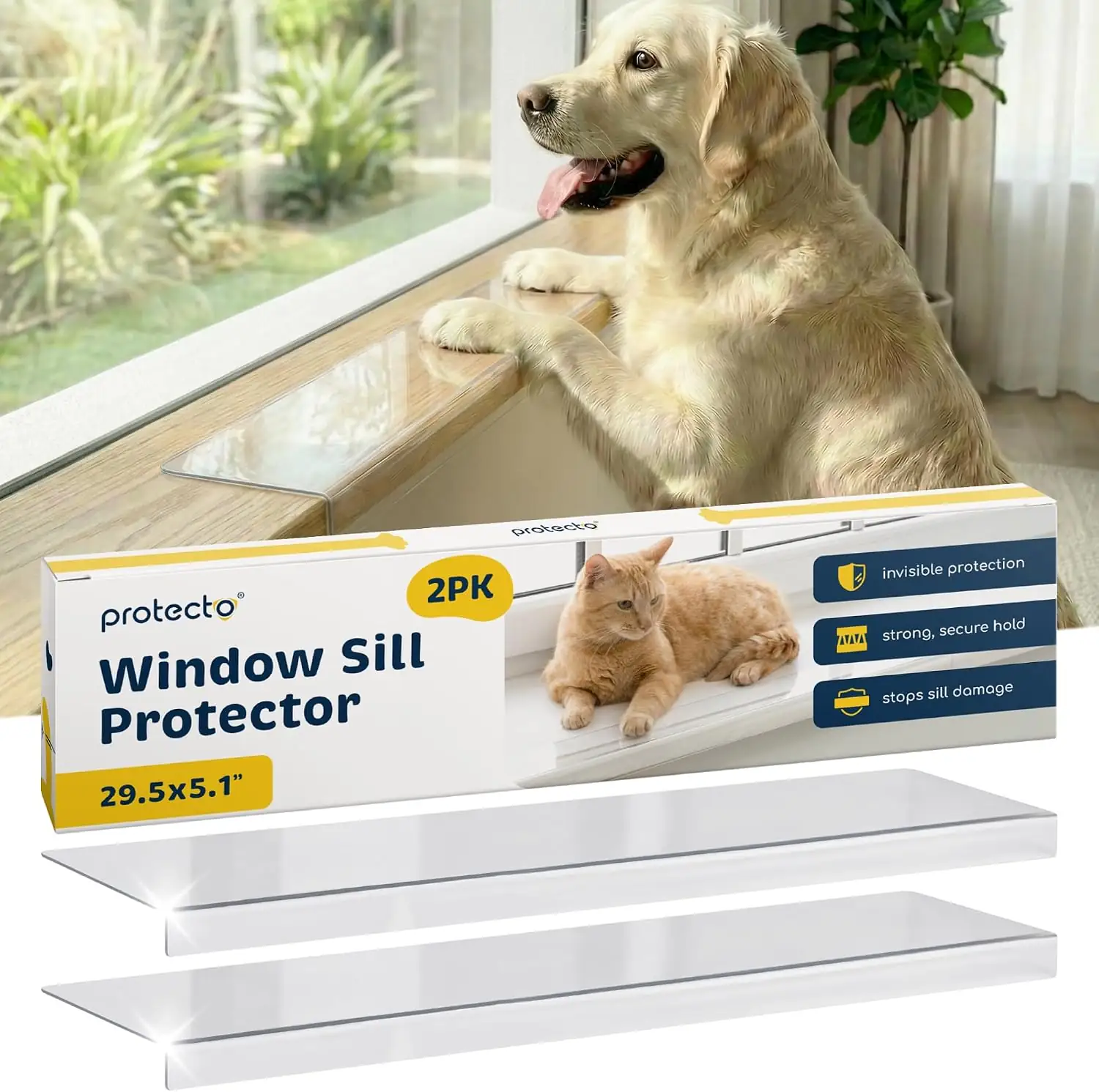 PROTECTO 2-Pack Window Sill Protector… — Photo 1