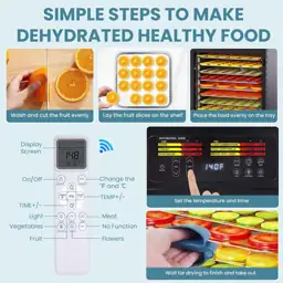 Food Dehydrator, 12-Tray, 1200W, Remote,… — Photo 2