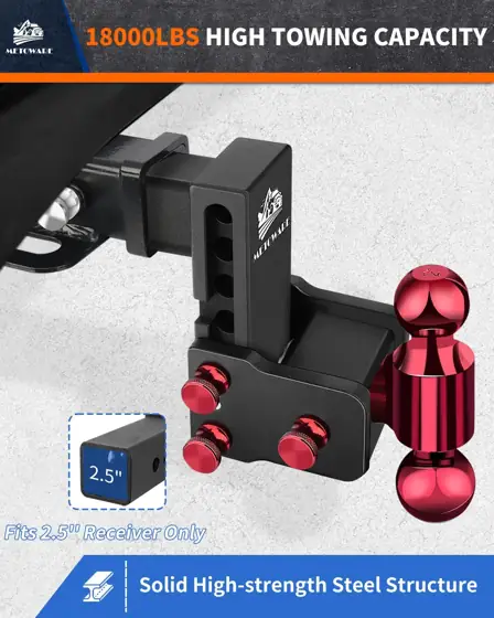 METOWARE Adjustable Trailer Hitch -… — Photo 2
