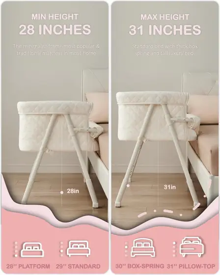 BEKA Bassinet Bedside Sleeper for… — Photo 2