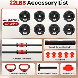 Adjustable Dumbbell Set 22/33/45/70/90 lb… — Photo 2