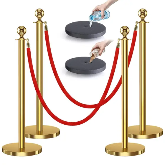 kaiyomi 4Pcs Stanchions and Velvet… — Photo 1