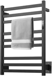 9-Bar Towel Warmer, Wall-Mounted Electric… — Photo 1
