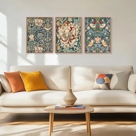 Colorful Flower Framed Canvas Wall… — Photo 2