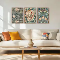 Colorful Flower Framed Canvas Wall… — Photo 2