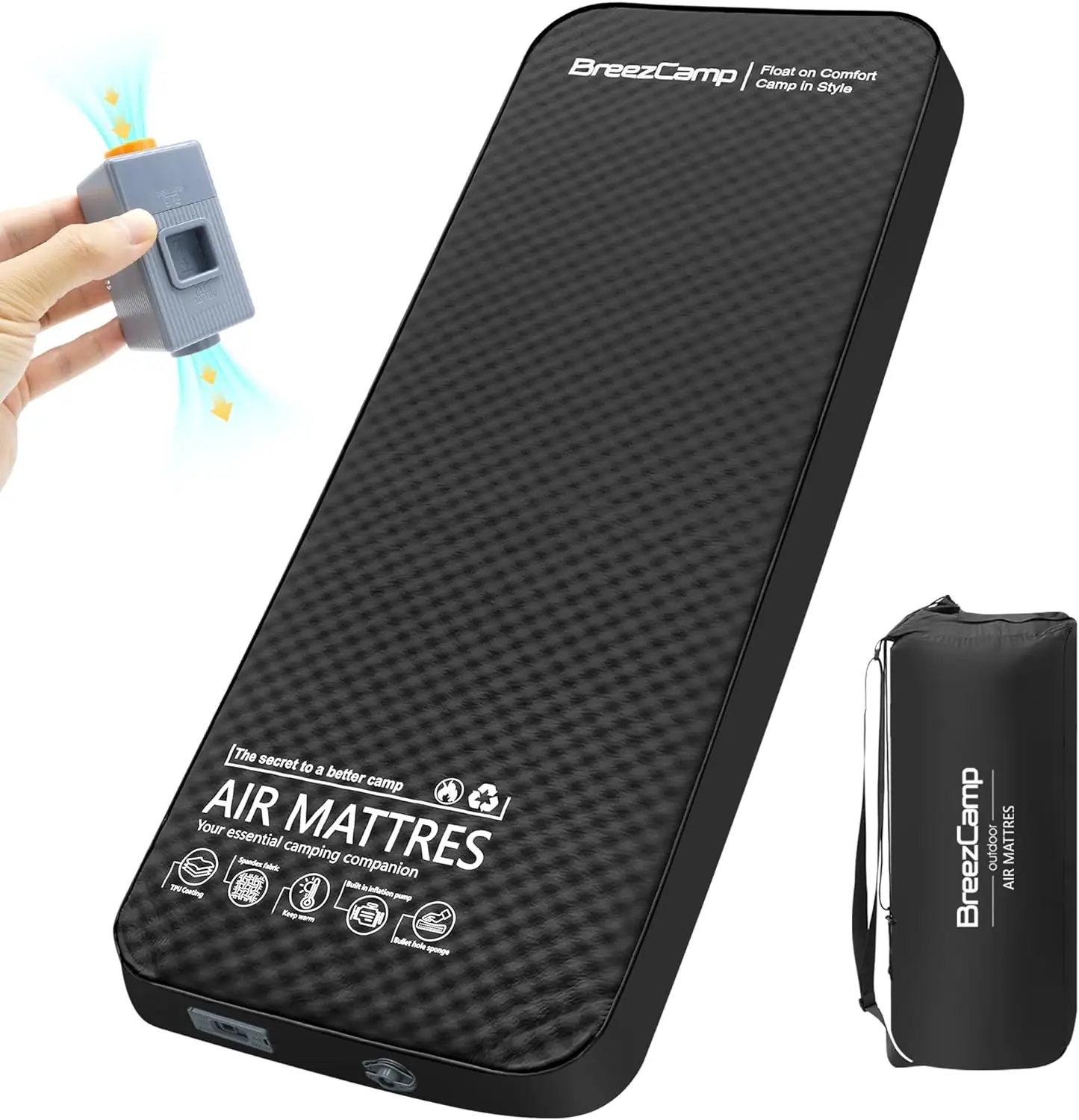 Self-Inflating Sleeping Pad with Electric… — Photo 1