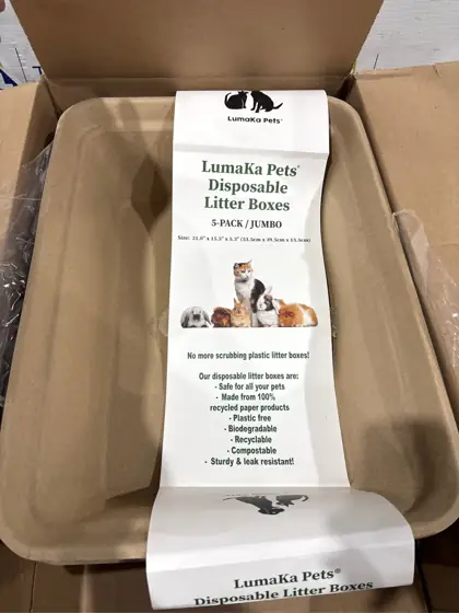 LumaKa Disposable Cat Litter Box,… — Photo 3