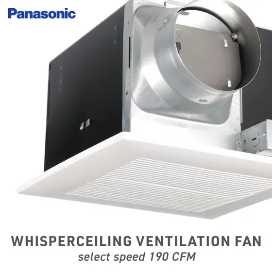 Panasonic WhisperCeiling 1.3-Sone 190-CFM White… — Photo 2