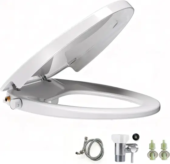 Elongated Bidet Toilet Seat, Soft-Close… — Photo 1