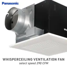 Panasonic WhisperCeiling 2-Sone 290-CFM White… — Photo 2