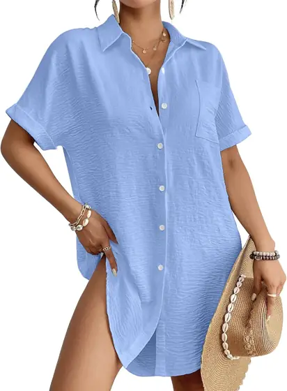 Bsubseach Women Swimsuit Coverup Shirt… — Photo 1