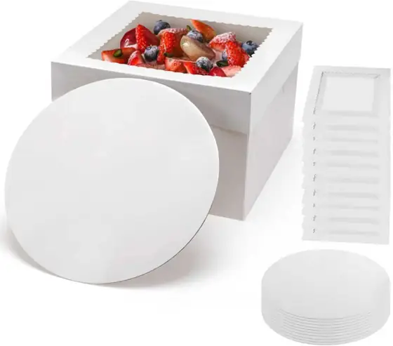 15Pcs 12x12x8in Cake Boxes with… — Photo 1