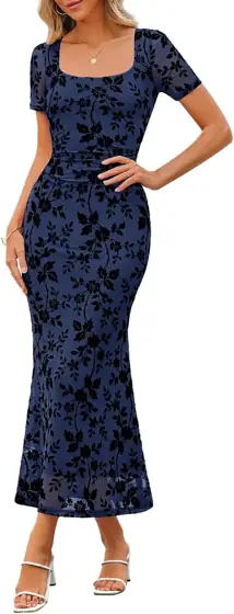 MEROKEETY Womens Summer Floral Wedding… — Photo 2