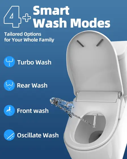 Electric Bidet Toilet Seat, Heated… — Photo 2