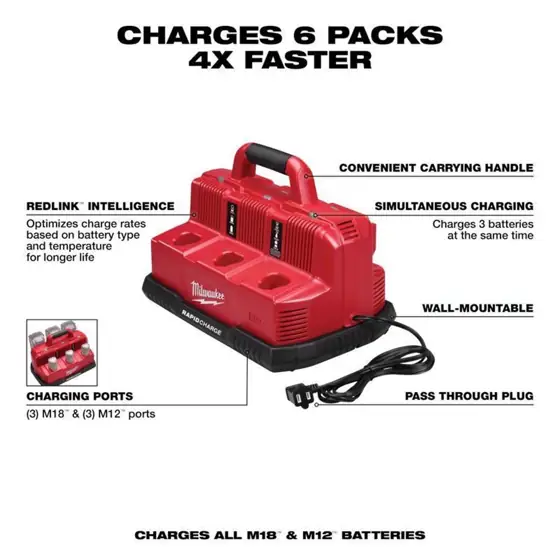 Milwaukee M18/M12 18/12 V 6-Port… — Photo 2