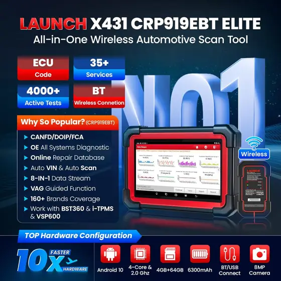 LAUNCH X431 CRP919EBT OBD2 Scanner,… — Photo 2