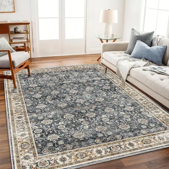 CHAMPLANT 6'x9' Washable Vintage Traditional… — Photo 1