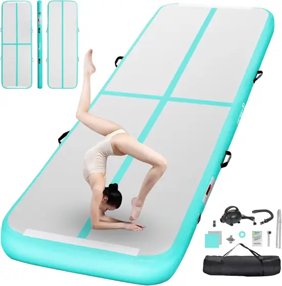 FBSPORT Inflatable Gymnastics Mat, 4/8… — Photo 1