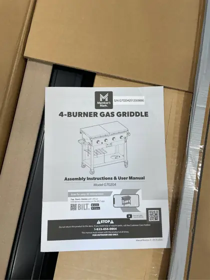 Member's Mark 4-Burner Gas Griddle — Photo 6