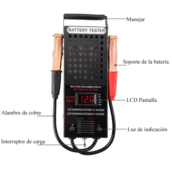 AUTTGINN 6/8/12/16/24V Battery Load Tester… — Photo 2