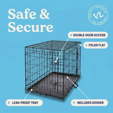 Vibrant Life Wire Dog Crate,… — Photo 2