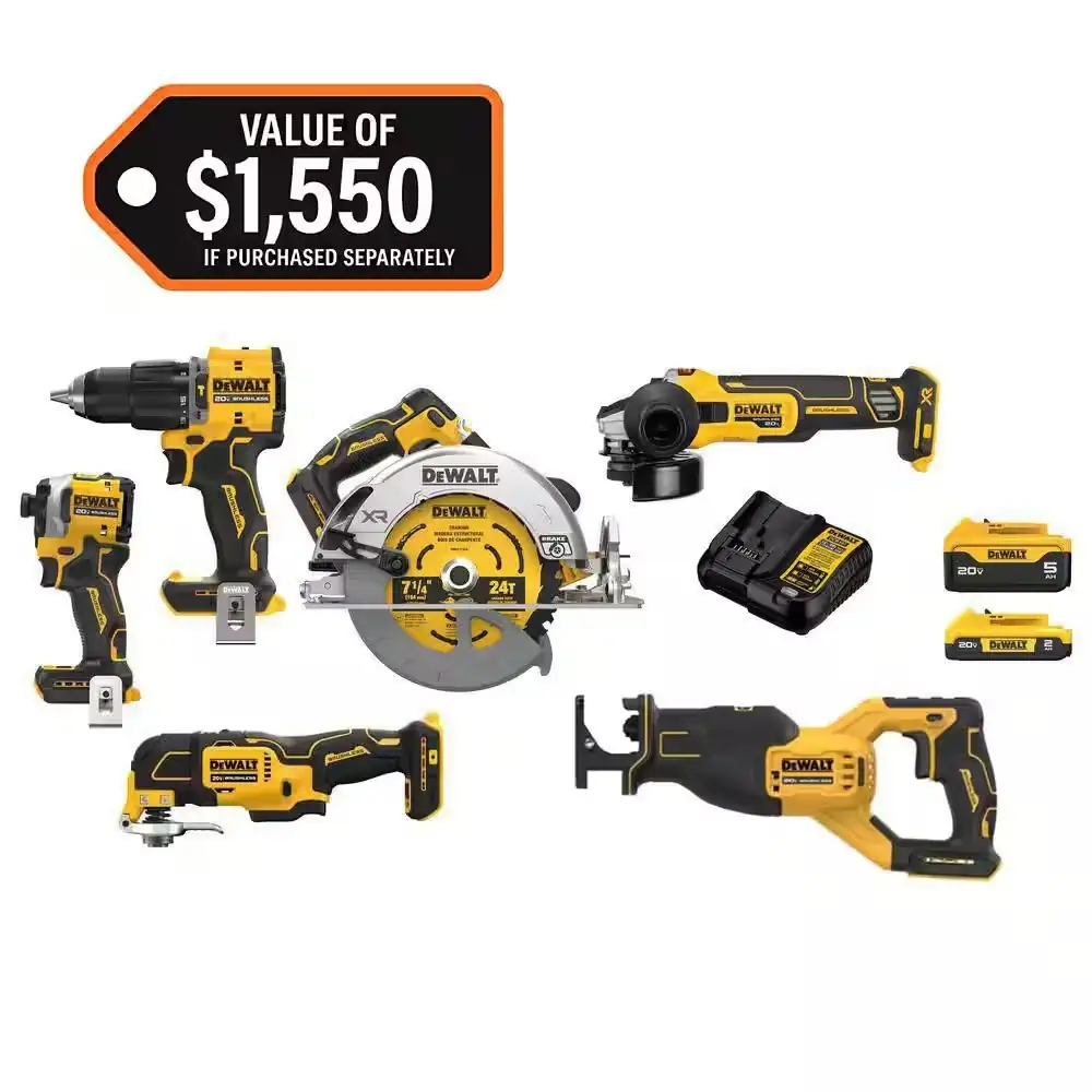 DEWALT 20V MAX Cordless 6-Tool… — Photo 1