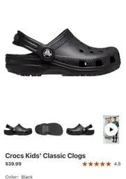 Crocs Kids' Classic Clogs — Photo 1