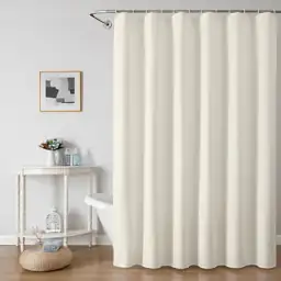 OWENIE Cream Shower Curtain 72x84… — Photo 1