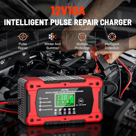 Car Battery Charger 12V 10A… — Photo 2