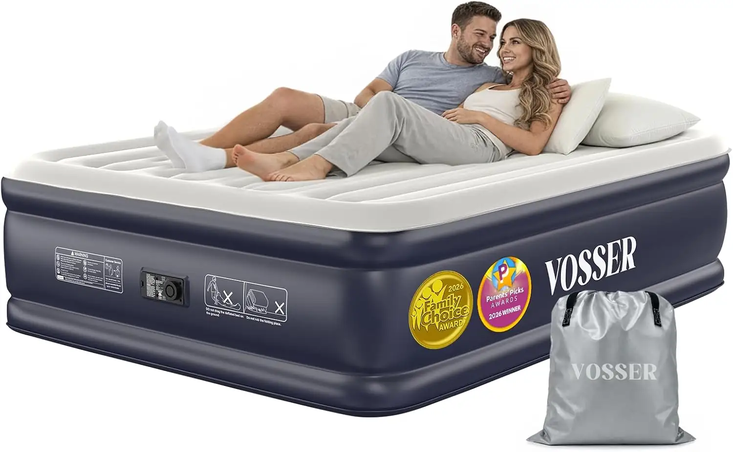 VOSSER Air Mattress Queen with… — Photo 1