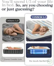 VOSSER Air Mattress Queen with… — Photo 2