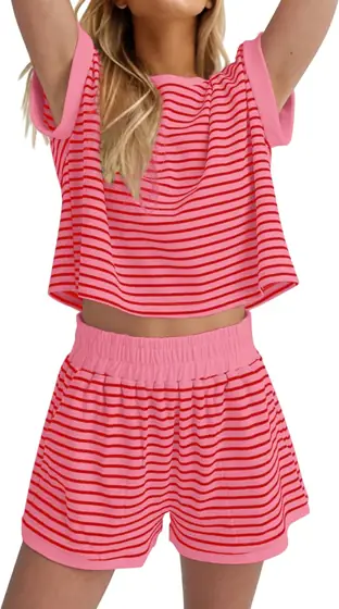 MISSACTIVER 2 Piece Women Stripe… — Photo 1