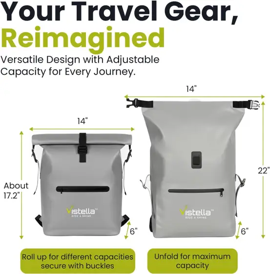 2-in-1 Reflective Bike Pannier Backpack… — Photo 2