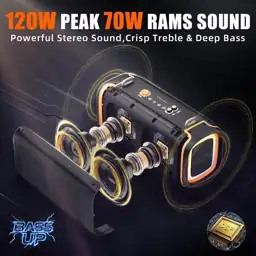 Heavy Bass Portable Bluetooth Speaker,… — Photo 2