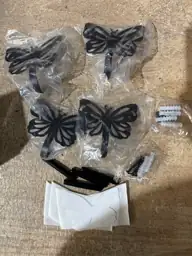 Majewel Black Hooks for Hanging,Butterfly… — Photo 3