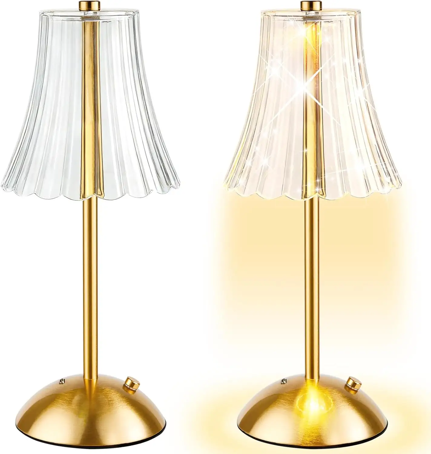 2 Pcs Cordless Table Lamp… — Photo 1