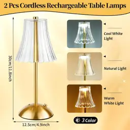 2 Pcs Cordless Table Lamp… — Photo 2